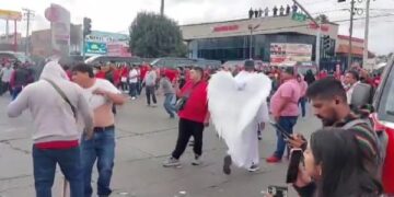 Se viraliza extraño personaje Alado