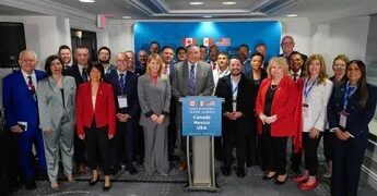 Alcaldes de México se pronuncian en Washington contra aranceles de Trump; destacan municipios con vínculos fronterizos