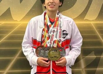 El joven talento Santiago González que conquistó Alemania con cinco medallas en el Mundial de Artes Marciales.